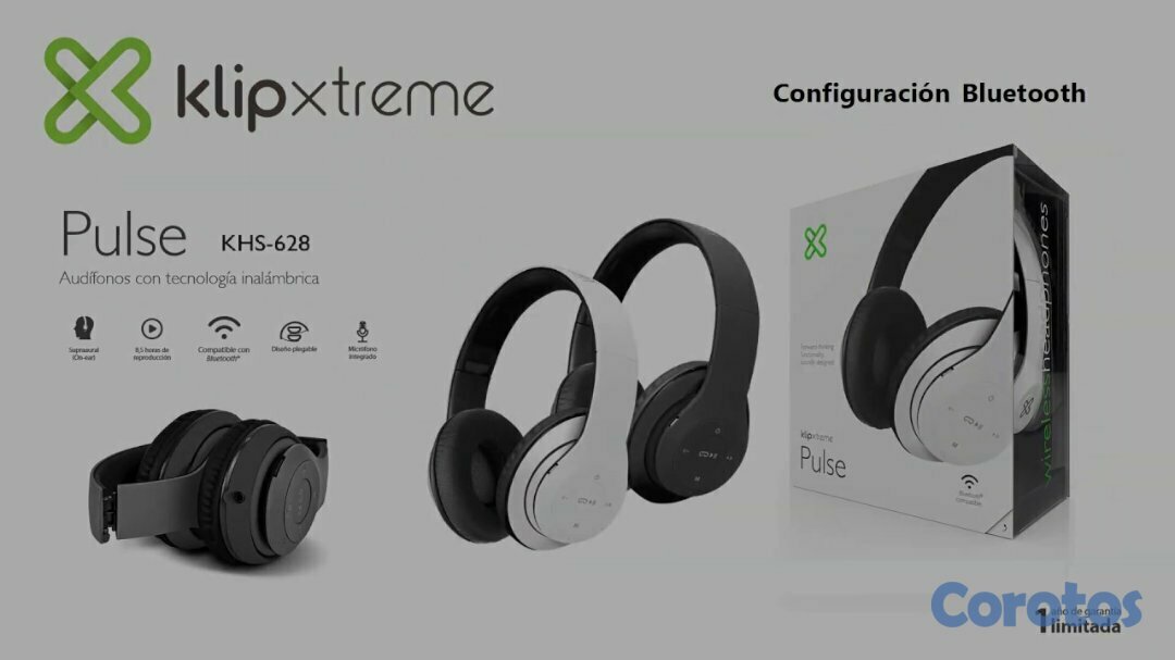 camaras y audio - AUDIFONO CON MICROFONO KLIPX -PROFESIONALES  PULSE, BLUETTOTH - STEREO,  2