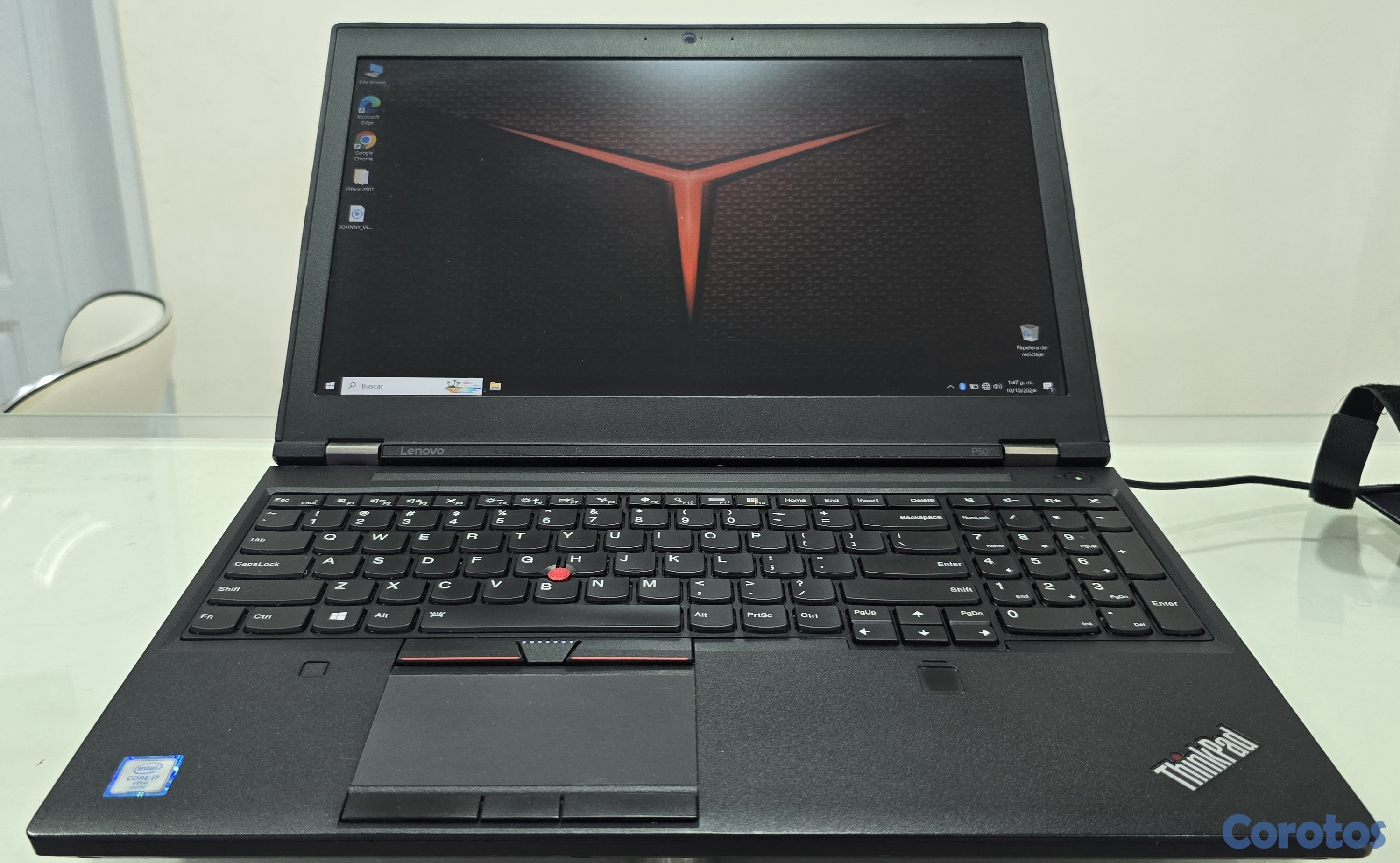 computadoras y laptops - lenovo Gamer  P50 17 Pulg Core i7 2.80ghz Ram 16gb ddr4 Disco 512gb Nvidea 12gb  1