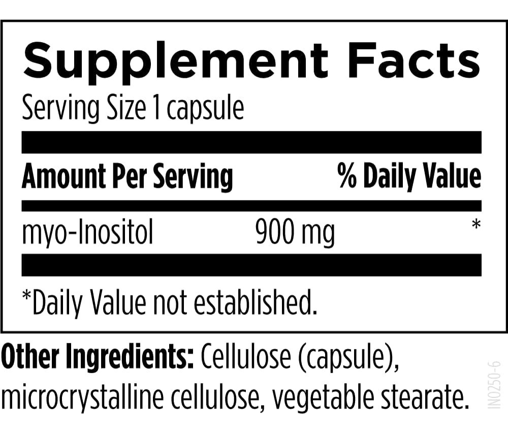 Salud y Equipamiento Médico - Inositol 120cap Bulksupplements 1