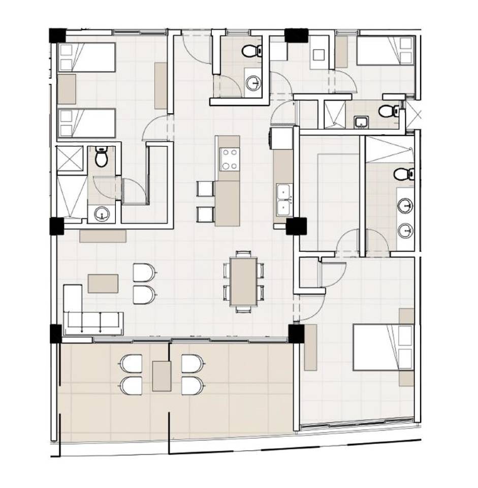 apartamentos - Apartamento en alquiler amueblado en punta cana  8