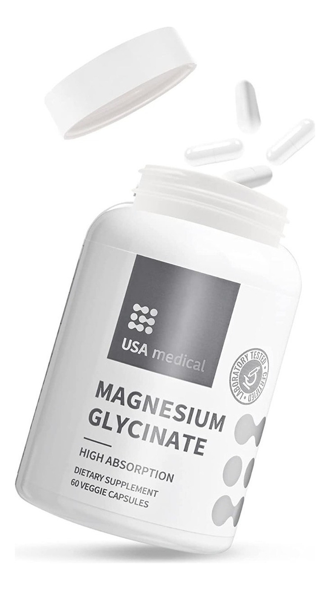 Salud y Equipamiento Médico - Glicinato Magnesio 350mg 60 capsulas 0