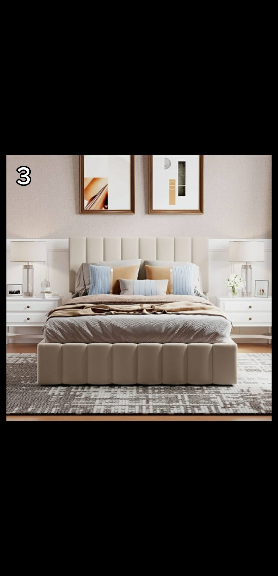 muebles y colchones - Bases de camas tapizadas, envio gratis 0