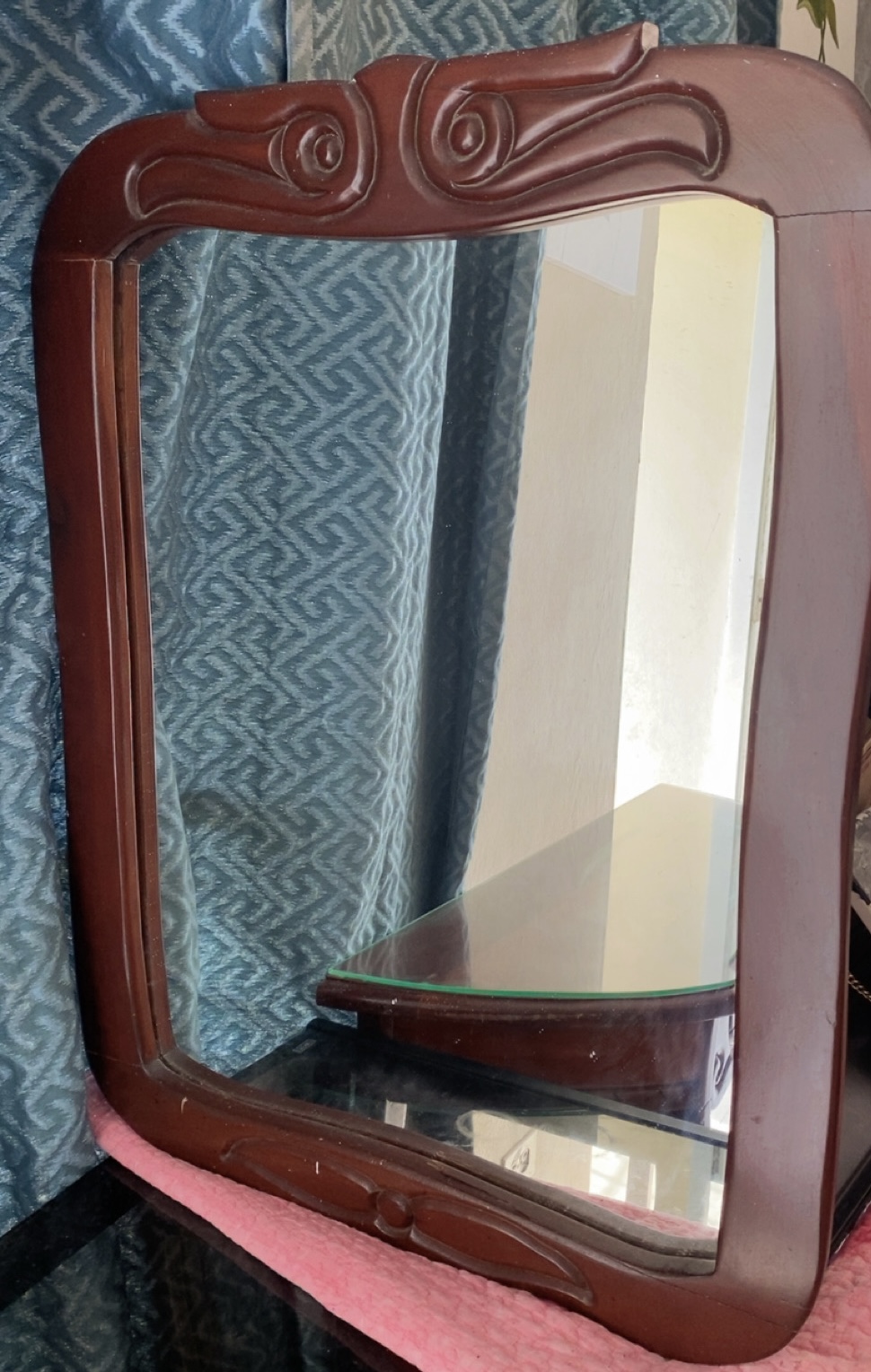 decoración y accesorios - Vendo Repisa y espejo de caoba 4