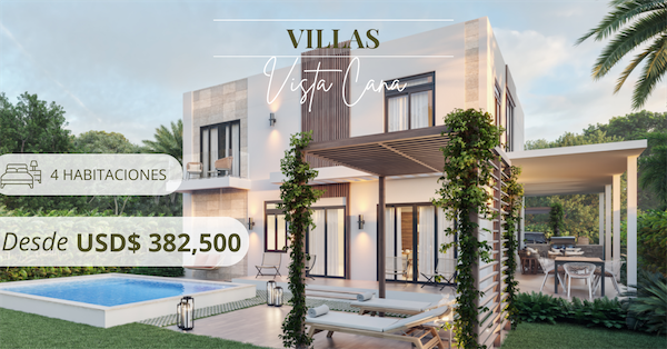 casas vacacionales y villas - Venta de Villa de 527mts con opción a piscina en vista cana Republica Dominicana 0
