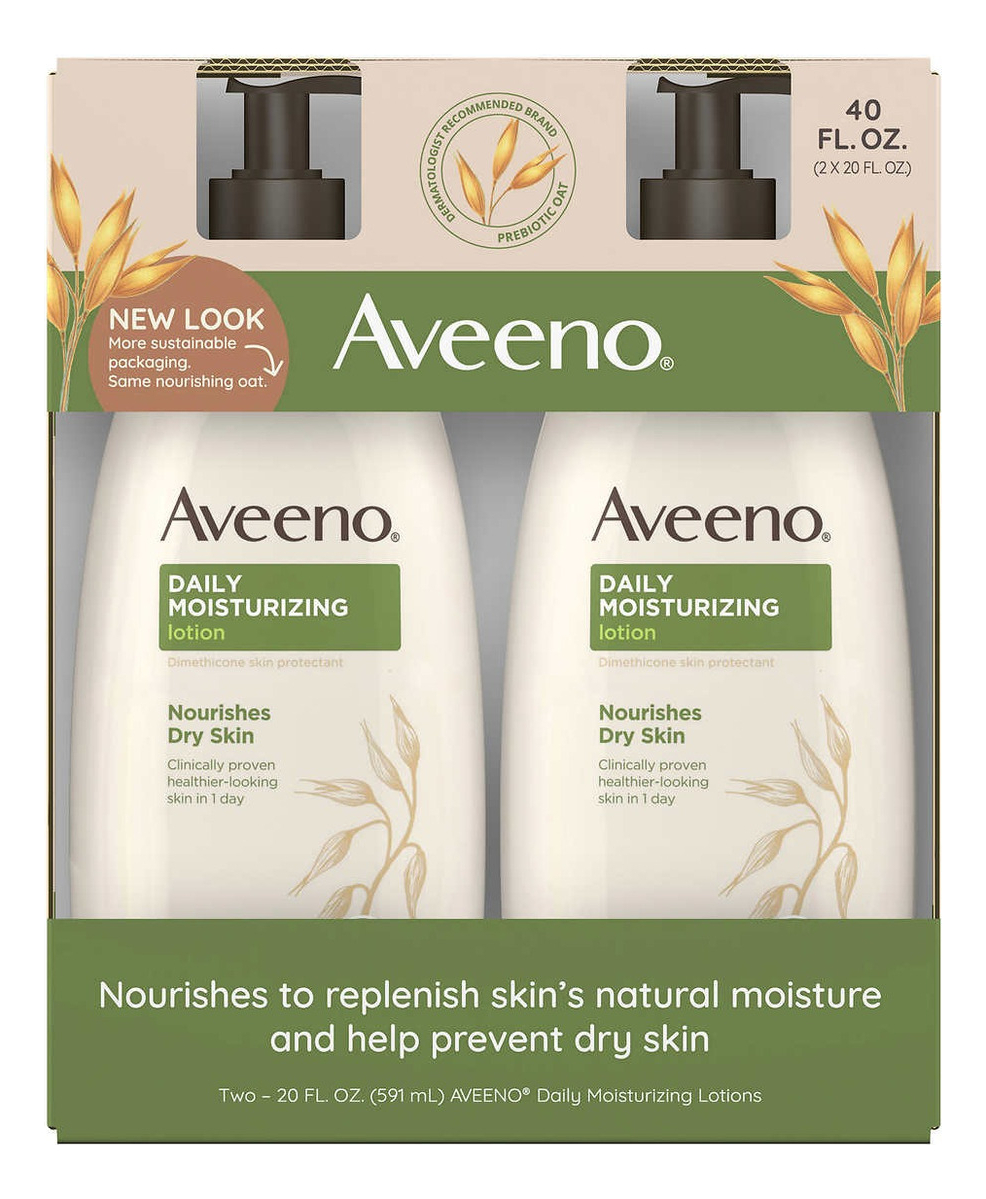 Salud y Equipamiento Médico - Crema Aveeno Active Naturals Loción Hidratante Diaria X 2 1