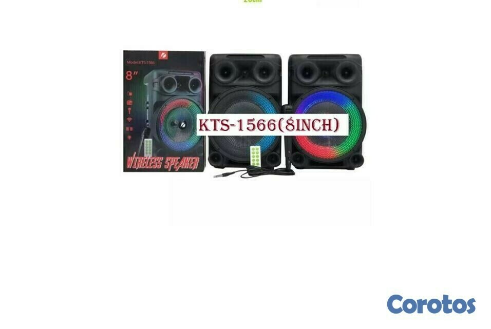 otros electronicos - Bocina portatil de 8 pulgadas con microfono KTS-1566 4