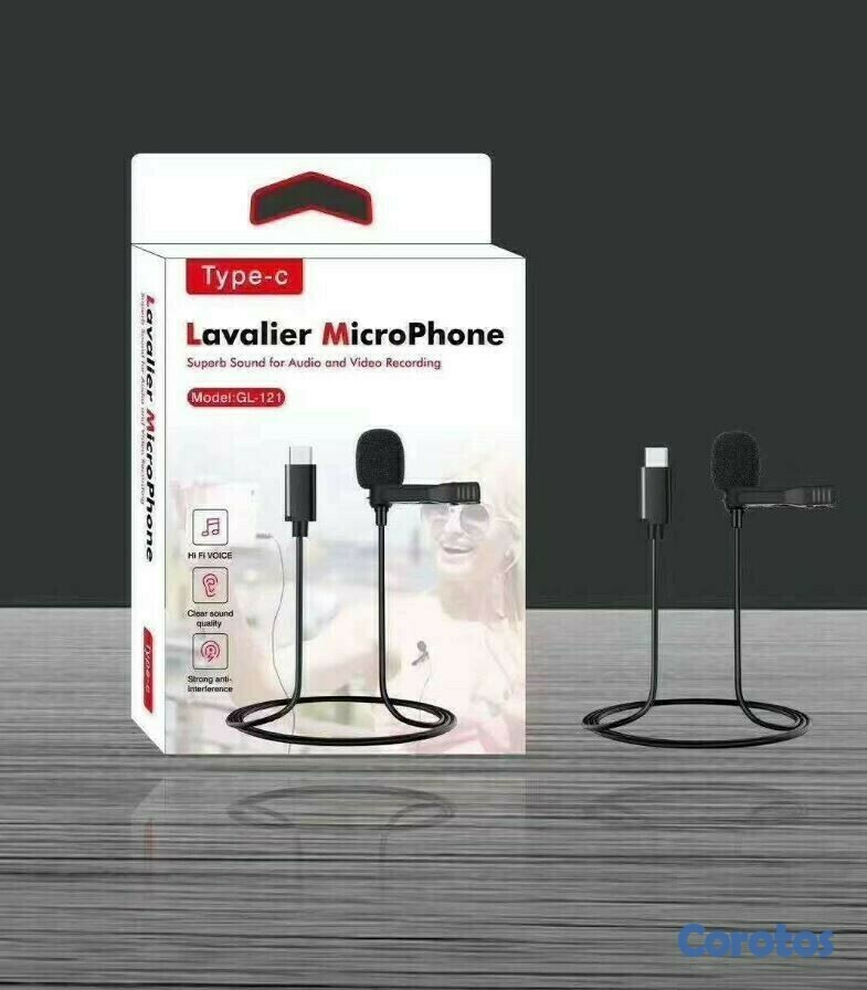 otros electronicos - Micrófono de solapa para teléfono Android USB tipo C obtén una solución rápida  2