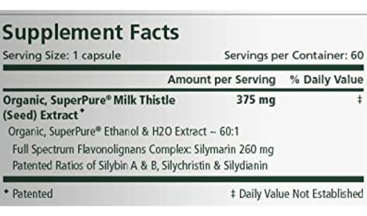 Salud y Equipamiento Médico - Cardo Mariano 60 Cap Pure Syner 1