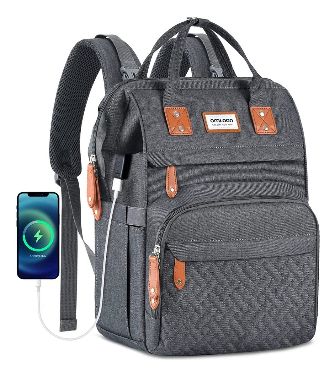 Salud y Equipamiento Médico - Pañalera Morral Multifuncional Con Puerto De Carga Usb
