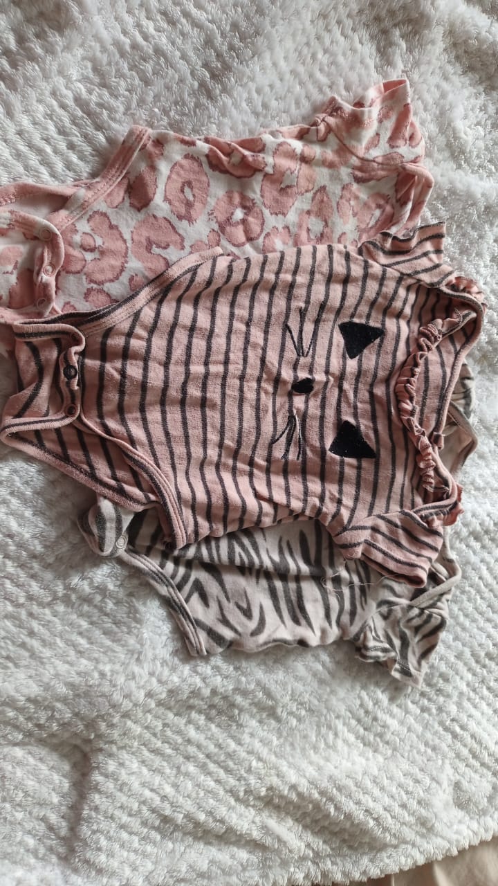 ropa y zapatos - trio de mamelucos 0 a 3 meses  0