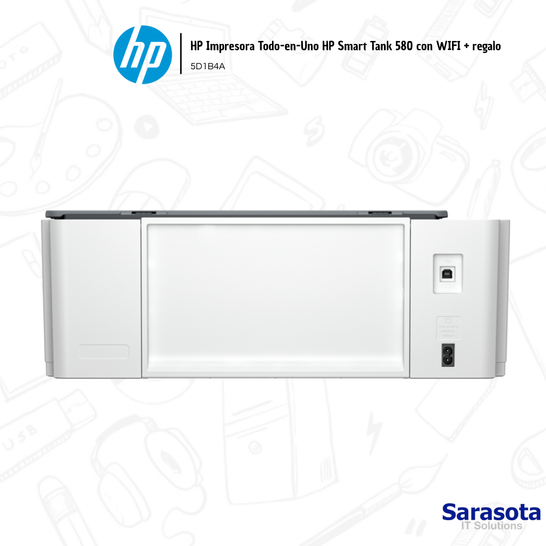 accesorios para electronica - HP Impresora Todo-en-Uno HP Smart Tank 580 con WIF 3
