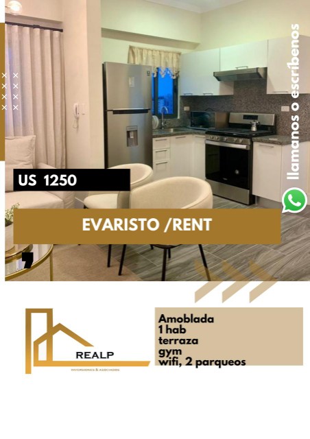 apartamentos - Apartamento amoblado evaristo 0