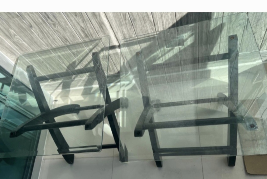 decoración y accesorios - Comedor  de 4 sillas de  cristal  4