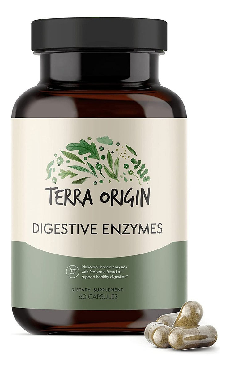 Salud y Equipamiento Médico - Enzimas Digestivas Terra 60 Cap 0