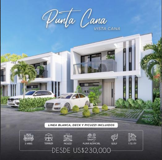 casas vacacionales y villas - Venta de Villas en Vista  Cana Republica Dominicana 0