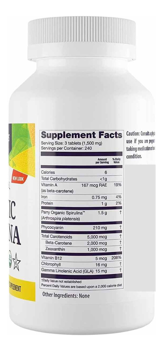 Salud y Equipamiento Médico - Espirulina 720tab Healthy Original 1