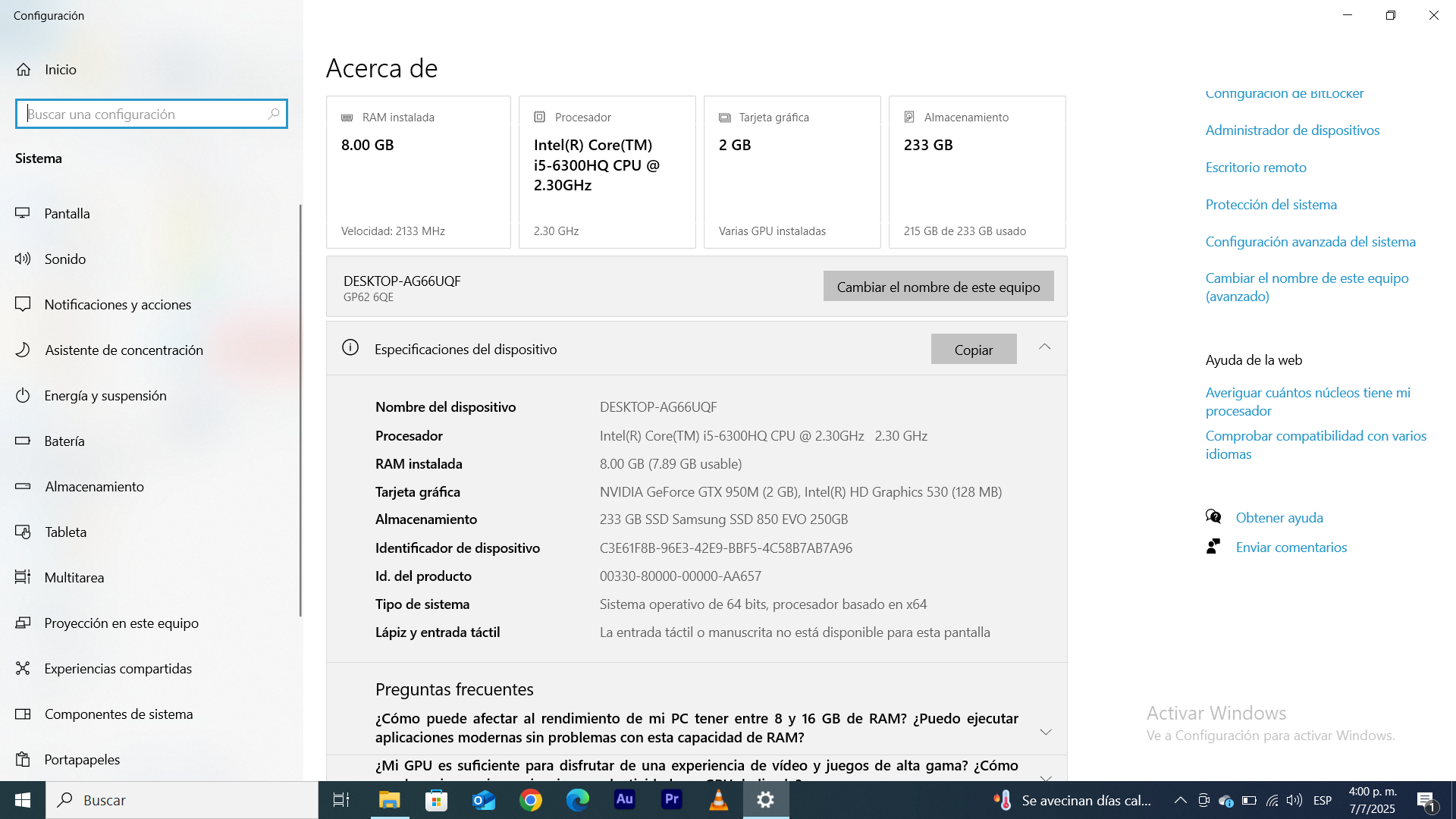 computadoras y laptops - Laptop Gamer MSI 5