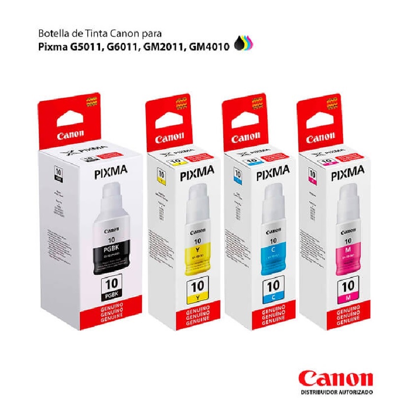 impresoras y scanners - BOTELLA DE TINTA CANON GI-10  EN TODOS LOS COLORES