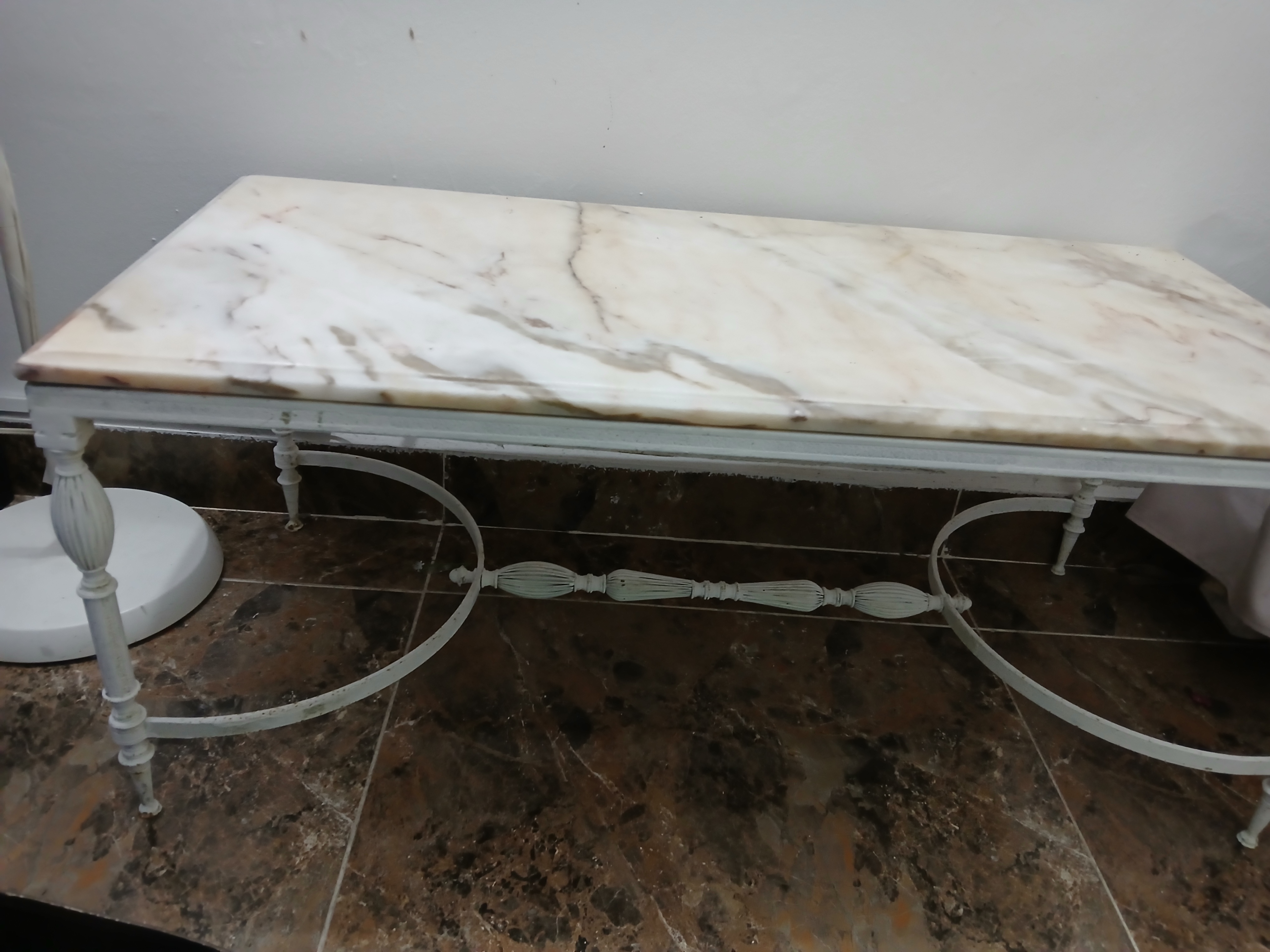 arte y antigüedades - Mesa auxiliar Marmol  2