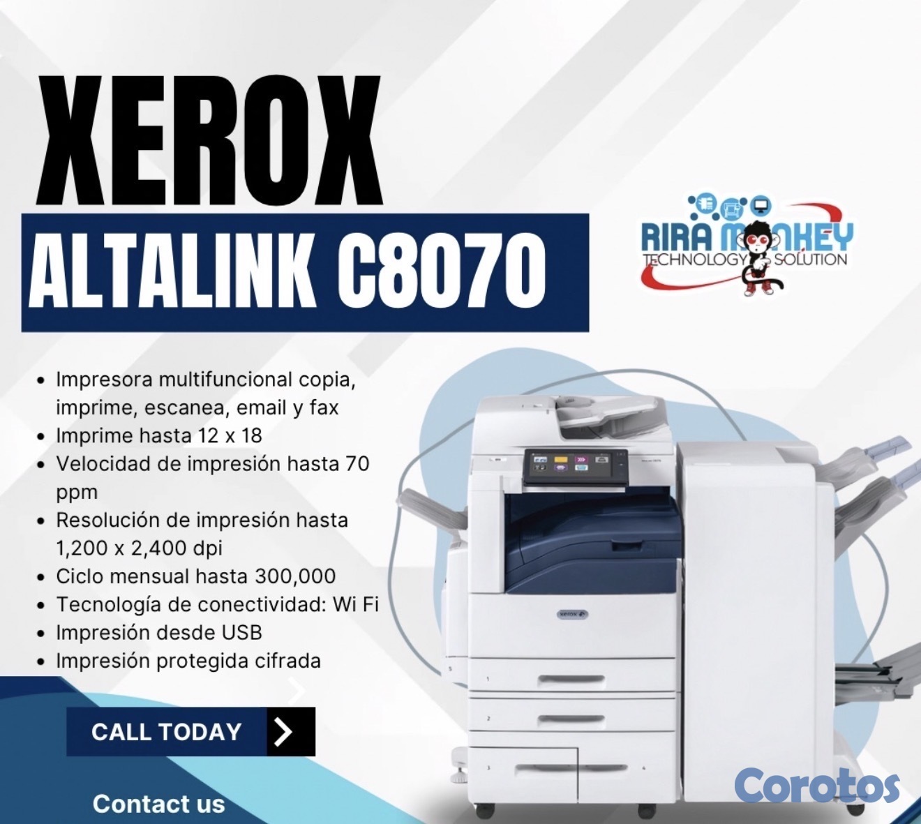 impresoras y scanners - Copiadora Xerox AltaLink C8070  2