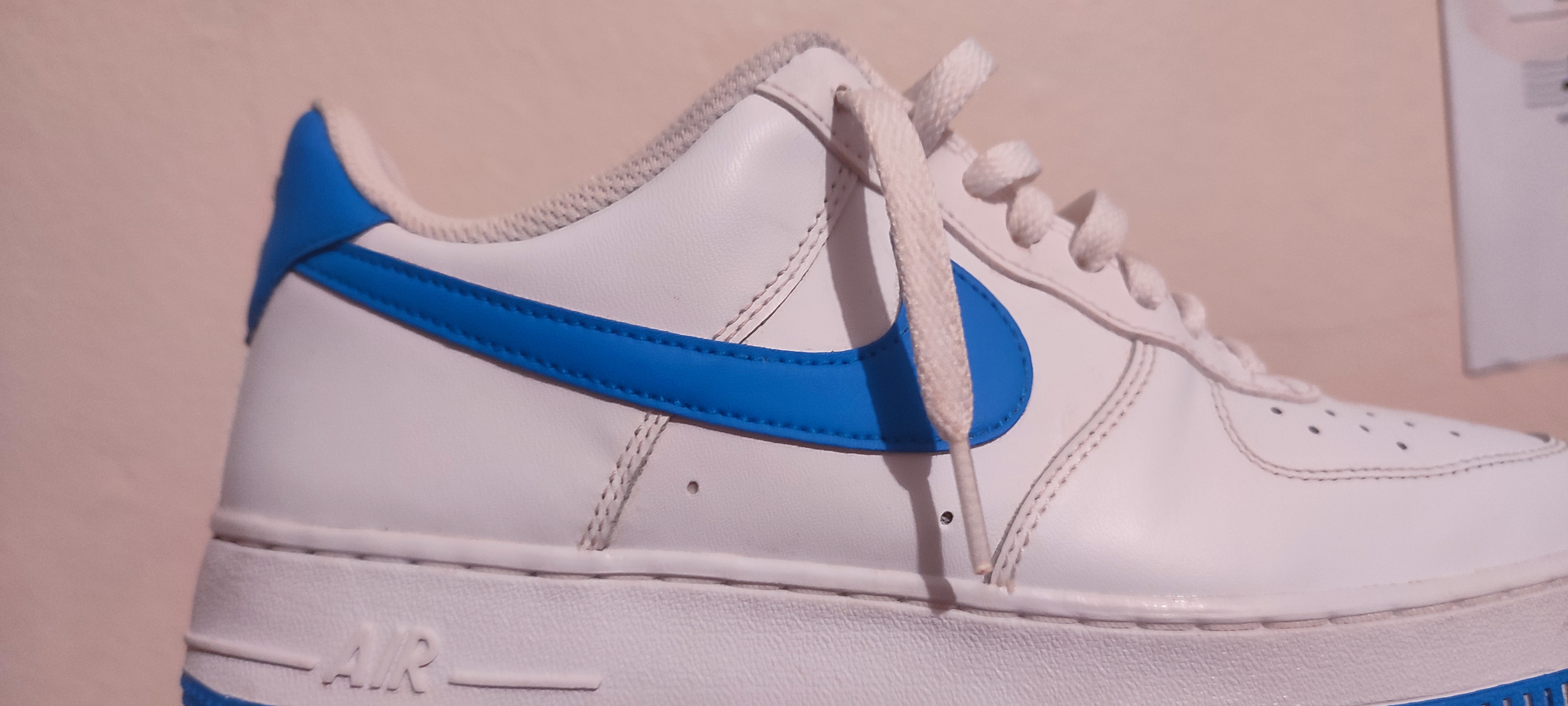 zapatos para hombre - Nike air force one white photo blue 0