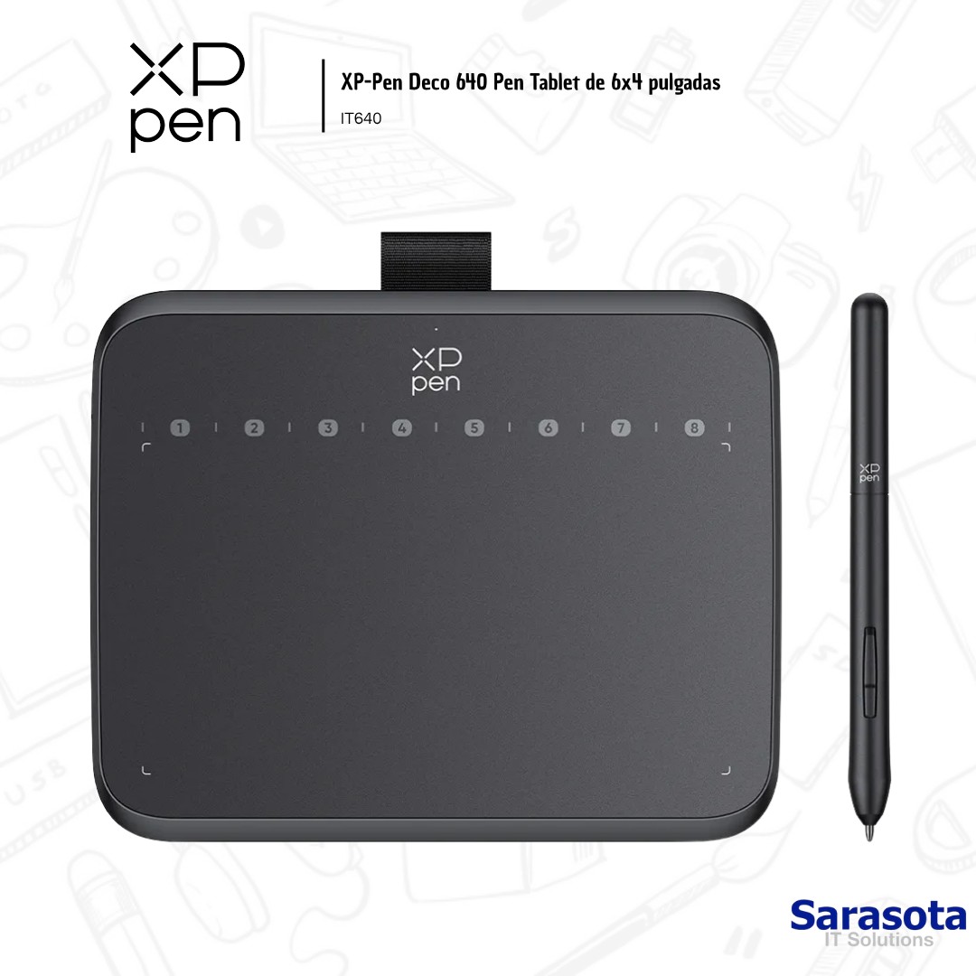 accesorios para electronica -  XP-Pen Deco 640 Pen Tablet de 6x4 pulgadas IT640 1