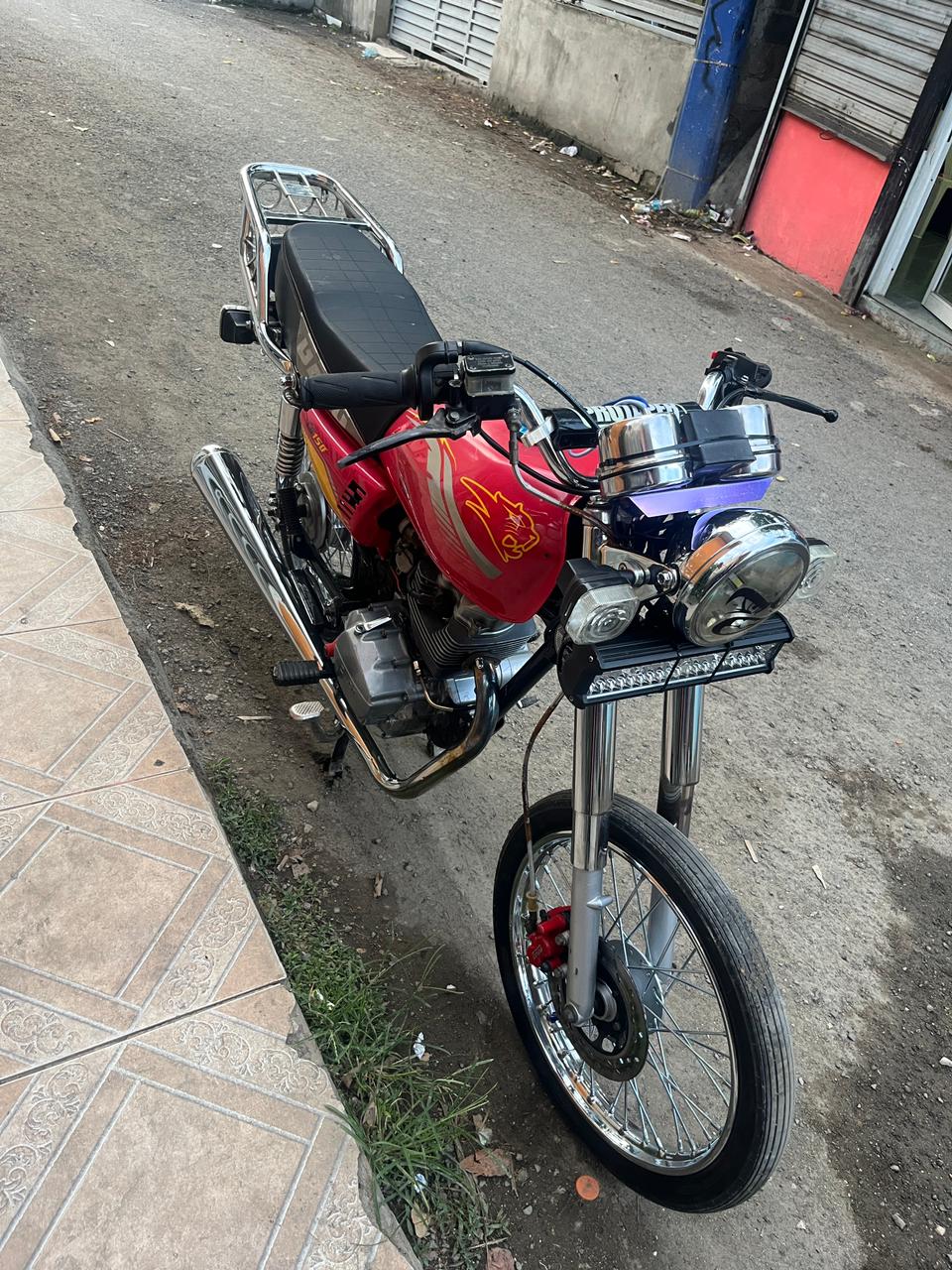 motores y pasolas - motor súper gato rojo CG 150 hecho a 200 único dueño  4
