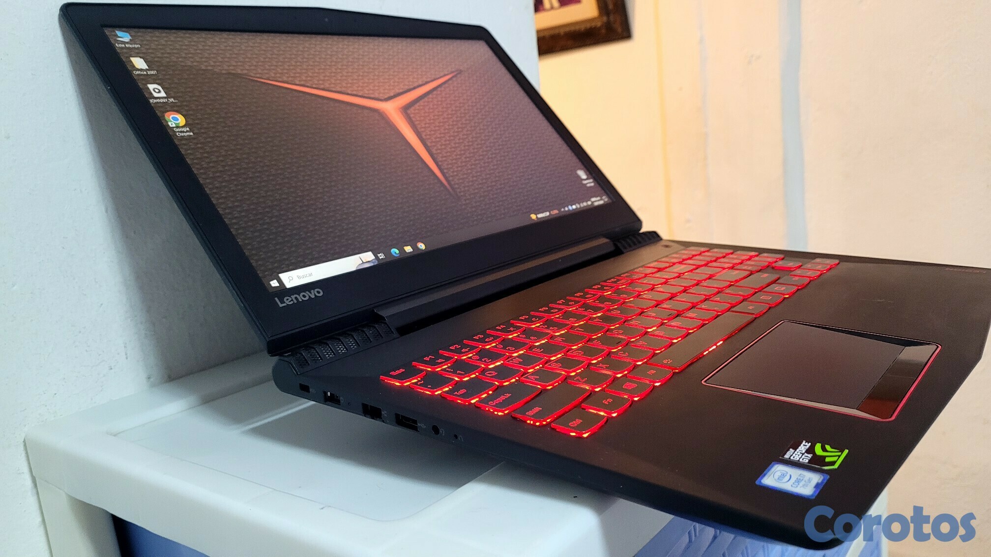 computadoras y laptops - Lenovo Gamer 17 Pulg Core i7 7th Gen Ram 16gb ddr4 Disco 512gb SSD GTX 1050Ti  2