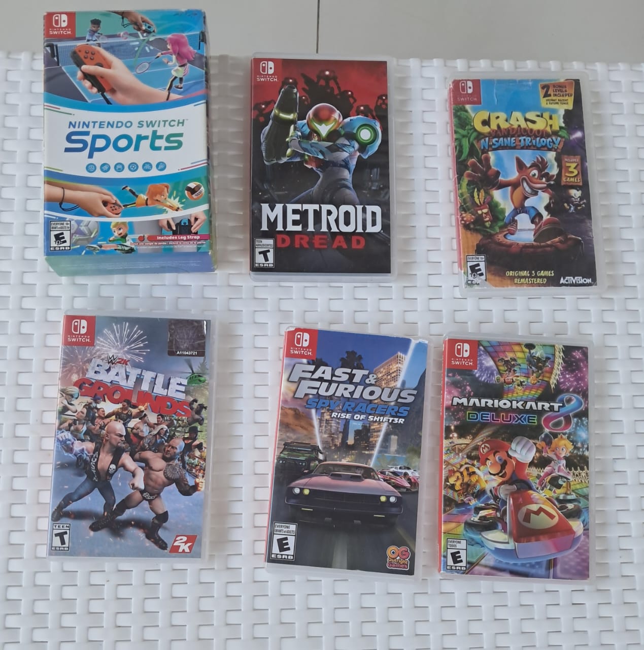 consolas y videojuegos - VENDO 5 CINTAS DE VIDEO JUEGO PARA NINTENDO SWITCH 0