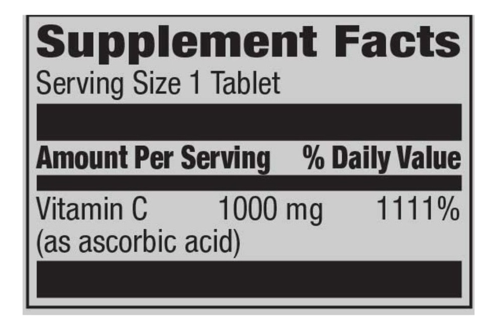 Salud y Equipamiento Médico - Vitamina C 1000mg 300 tab 1