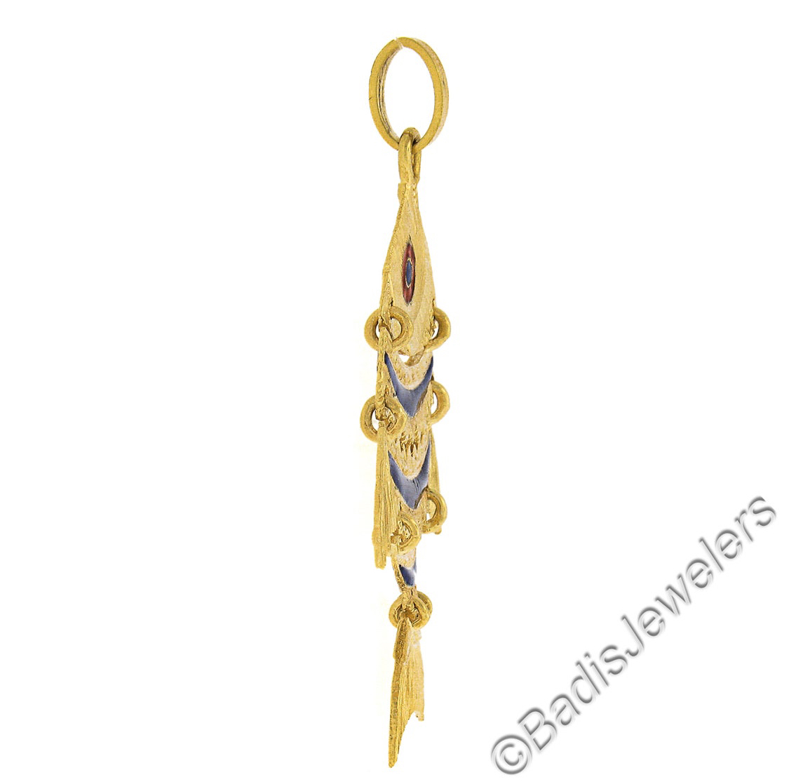 joyas, relojes y accesorios - Colgante vintage de pez en oro amarillo de 18 quil 2