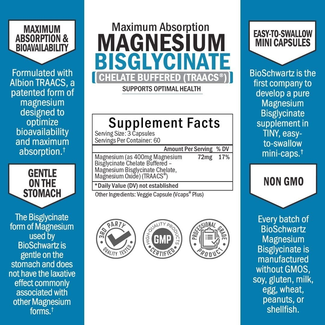 Salud y Equipamiento Médico - Bisglicinato Magnesio Bioschwar 1