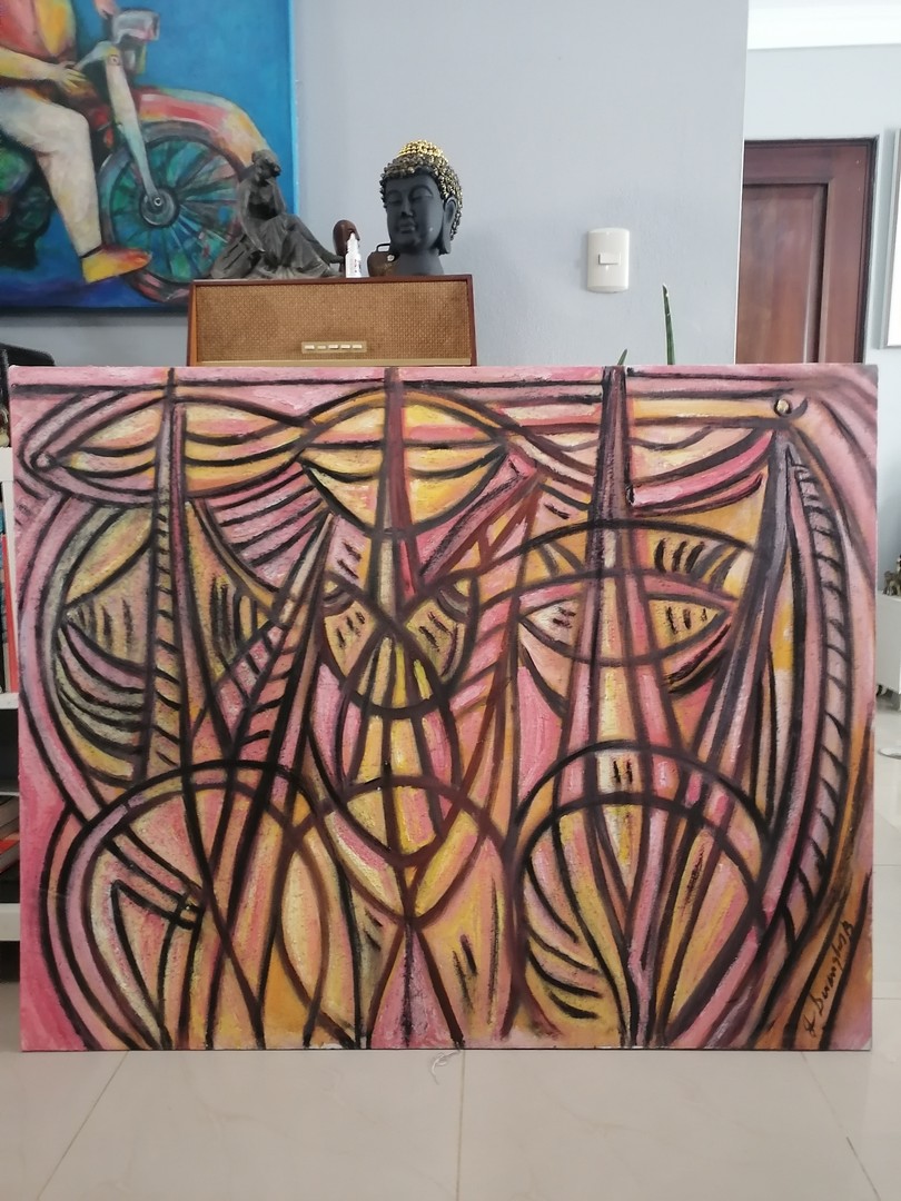 arte y antigüedades - Obra de arte del maestro Jesús desangles 