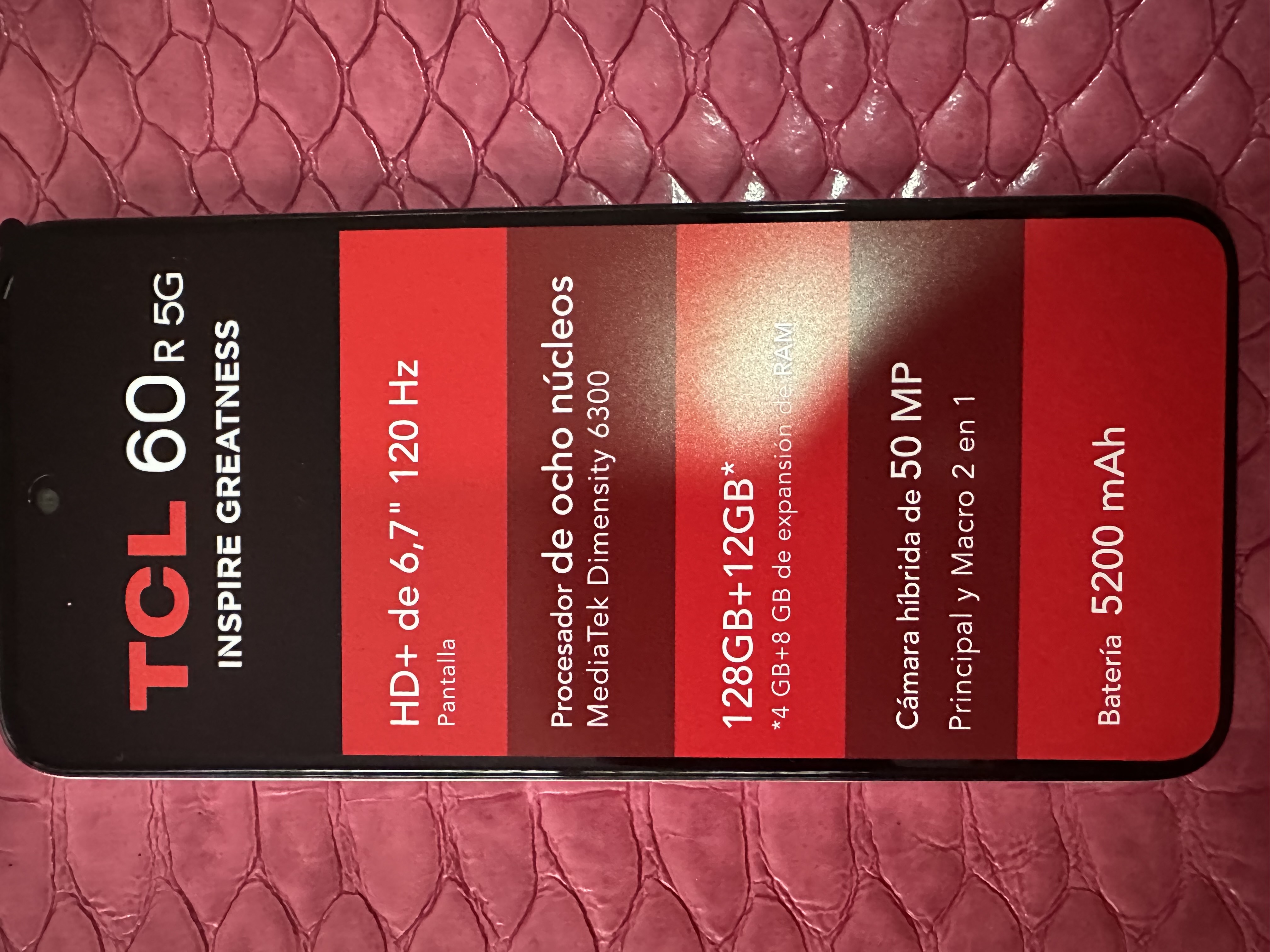 celulares y tabletas - Vendo Celular Nuevo TCL 60R 5G 1