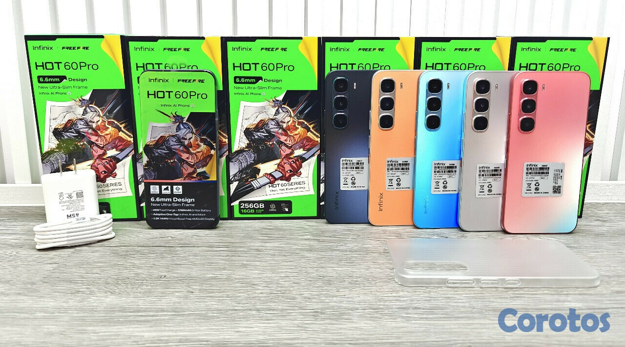 celulares y tabletas - INFINIX HOT 60 PRO FREEFIRE 256GB 16GB RAM NUEVO DE CAJA