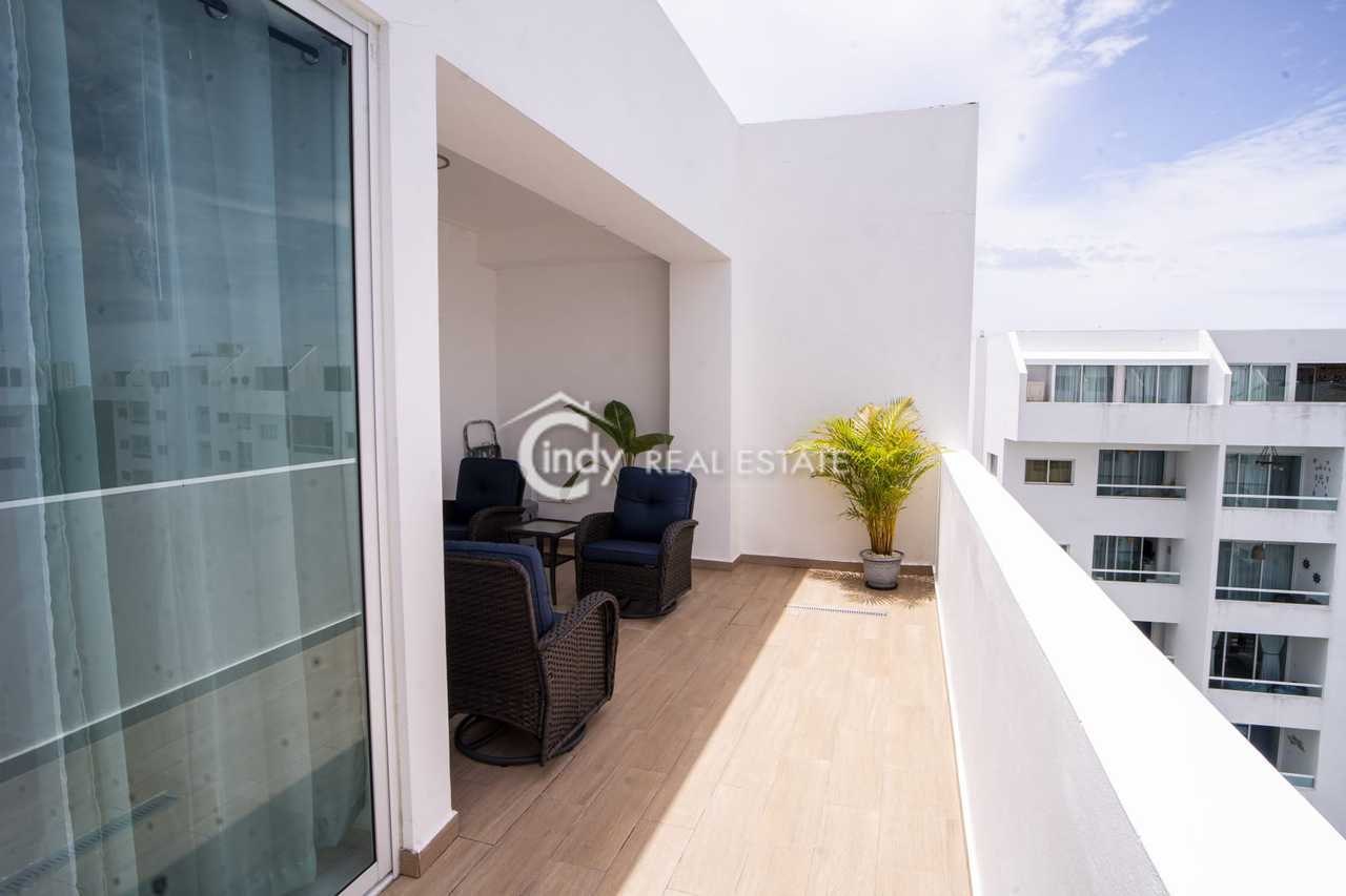 apartamentos - Apartamento Tipo Penthouse Amueblado 145, 3 Hab. 3
