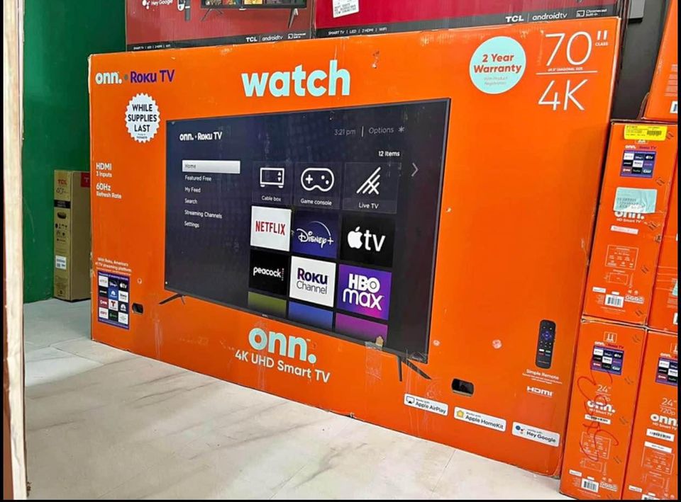 tv - SMART TV ONN DE 70 PULGADAS 4K ROKU 2024 NUEVAS 0