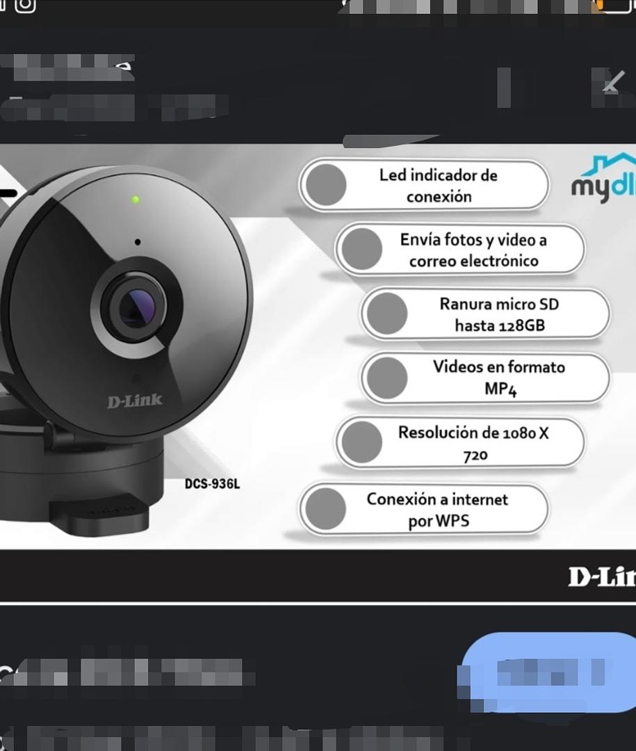camaras y audio - Cámara WiFi video 720p 1
