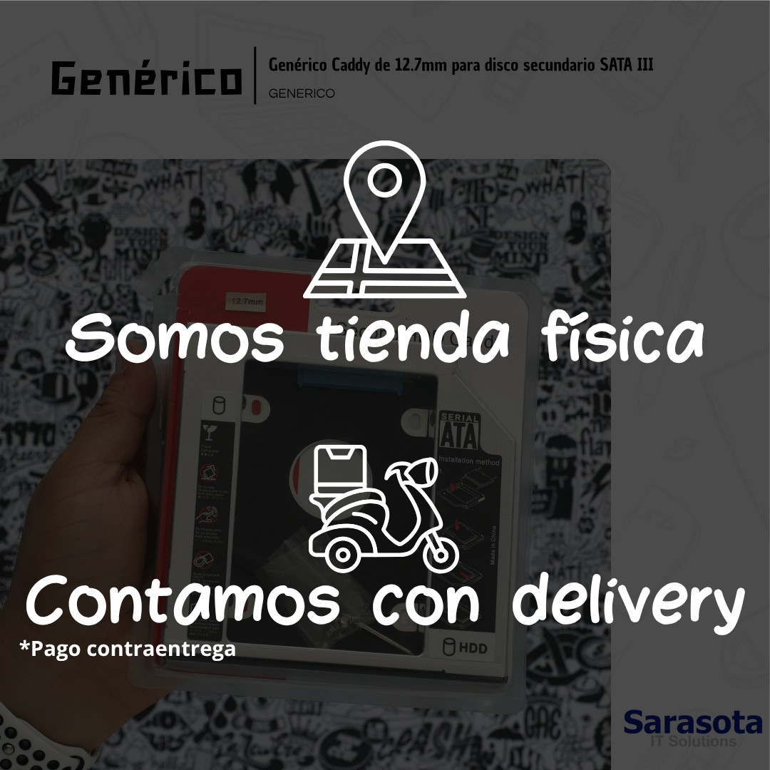 accesorios para electronica - Caddy Adaptador Disco Duro para Laptop SATA 12.7mm 3