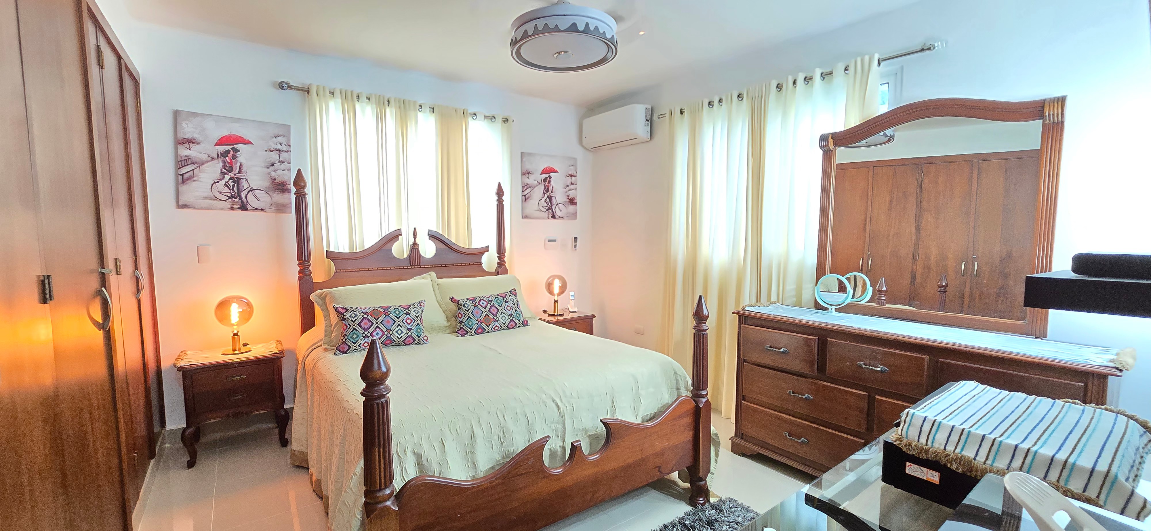 apartamentos - rento 2do piso amueblado villa olga temporada cortas o largas  4