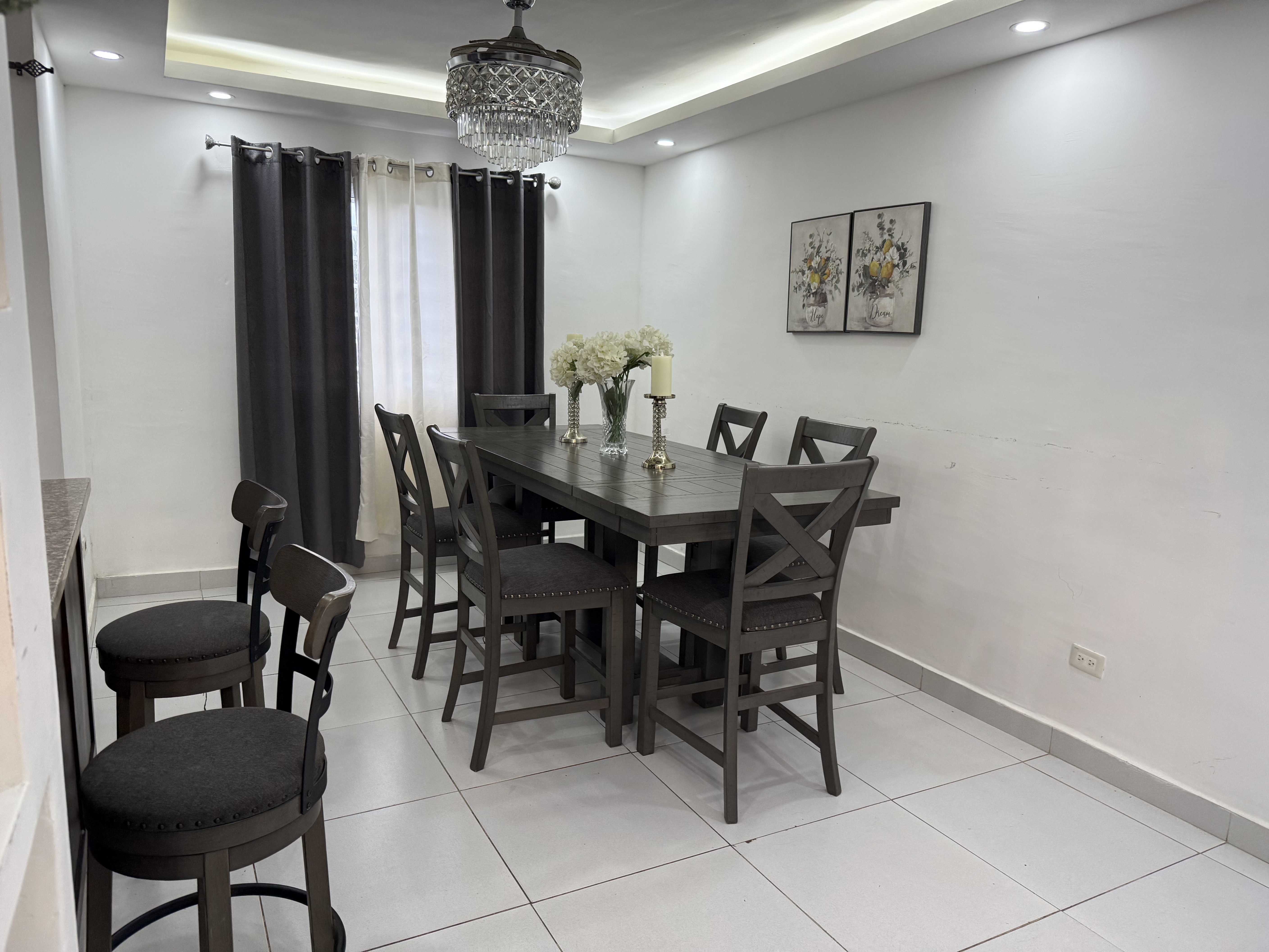 apartamentos - vendo en palma real 3 nivel amueblado  4