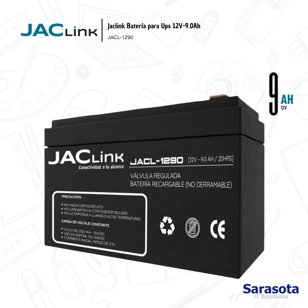 accesorios para electronica - Jaclink Batería para Ups 12V-9.0Ah 1