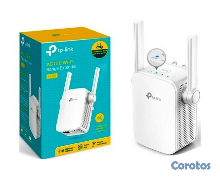 computadoras y laptops - TOTALMENTE NUEVO  REPETIDOR TP-LINK RE205, DIRECTO A LA PARED 2.4GHZ/300MBPS, 5G 1