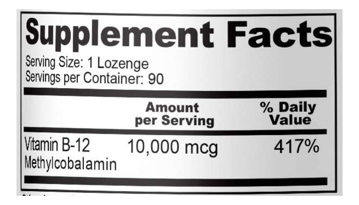Salud y Equipamiento Médico - Vitamina B12 10000 Mcg Biophix 1