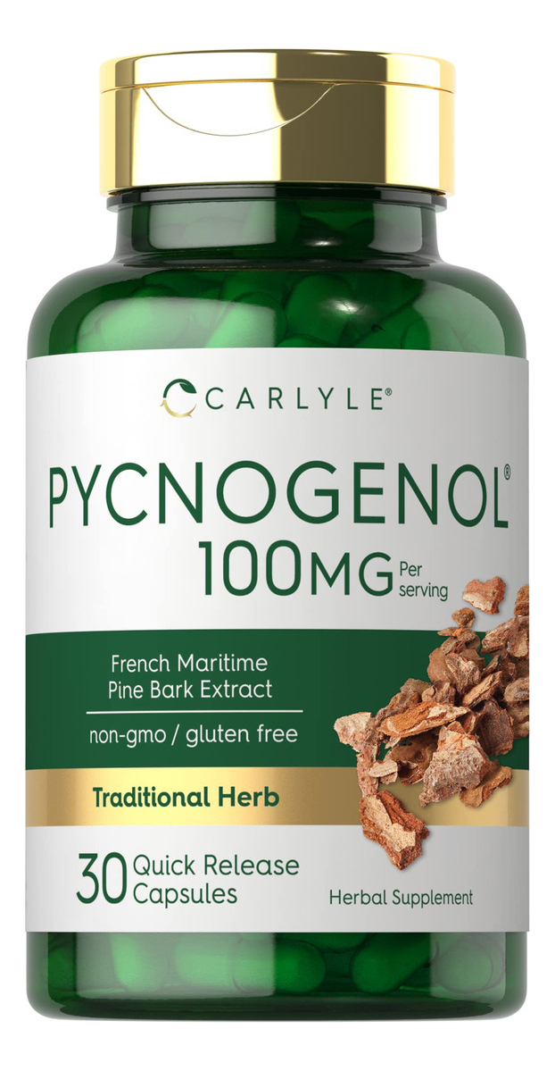 Salud y Equipamiento Médico - Pycnogenol 100 Mg | 30 Capsulas/carlyle 0