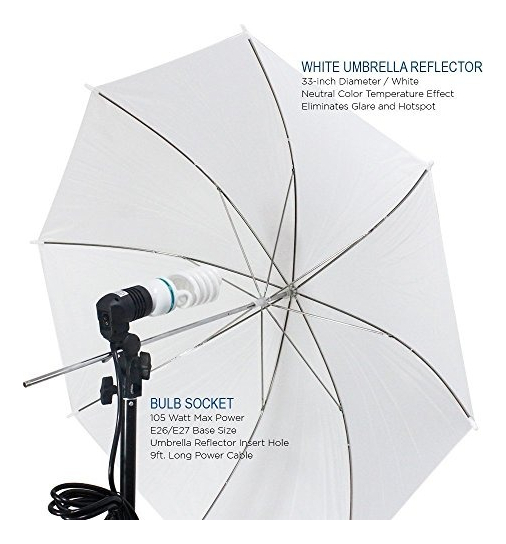 Salud y Equipamiento Médico - Fotografia Photo Portrait Studio 600w Day Light Umbrella Kit 3