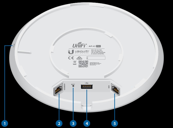 impresoras y scanners - ACCESS POINT UBIQUITI UAP-AC-PRO, 2.4GHZ 450MBPS 5GHZ/1300MBPS, 2 PUERTO LAN POE 1