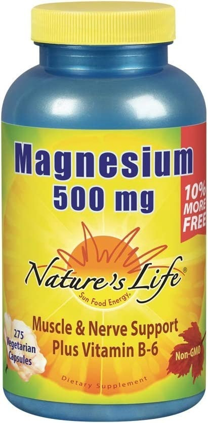 Salud y Equipamiento Médico - Magnesio 250 Cap Nature's Life - Un - Unidad A $868