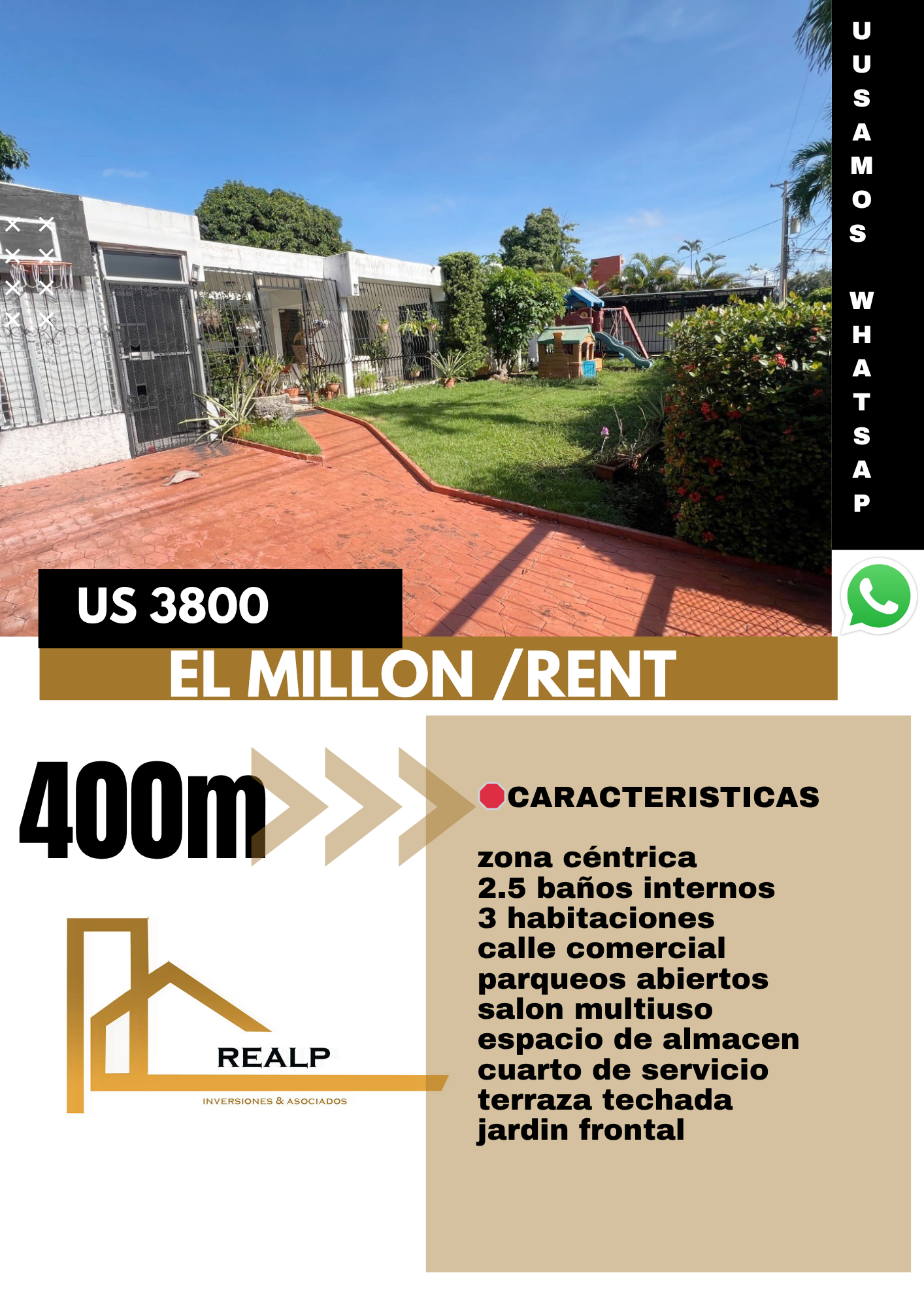 casas - Propiedad céntrica en alquiler
