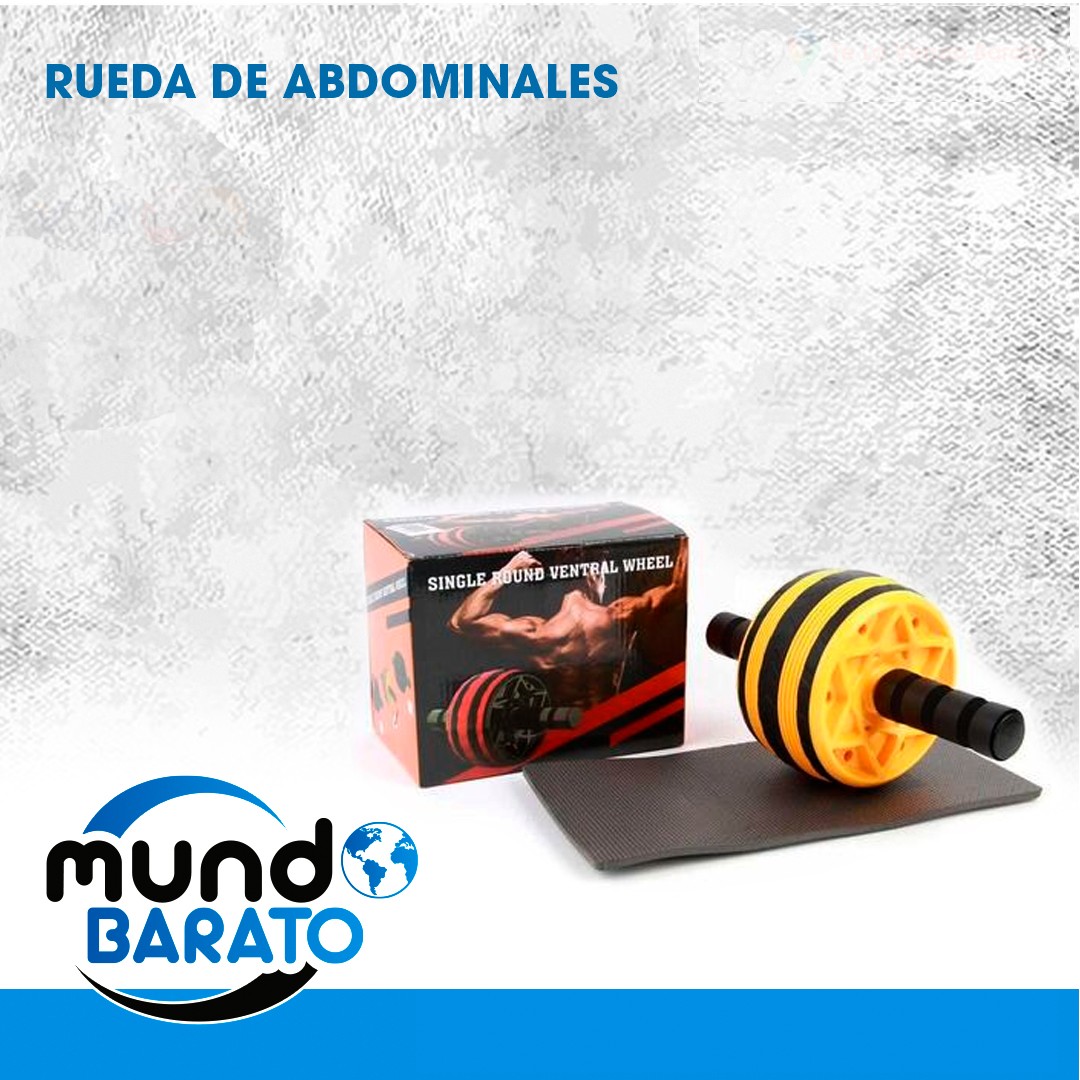 Artículos Deportivos - Rueda de Abdominales Reforzada + Alfombrita ejercicio fitness abdominal  1